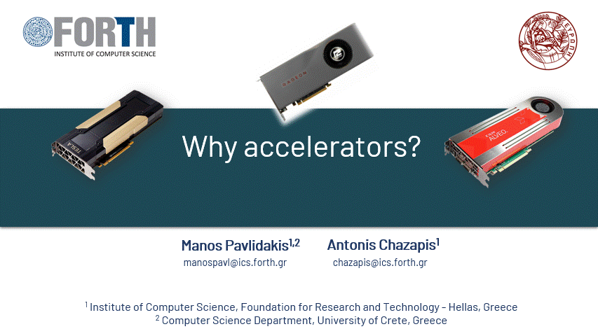 Why accelerators?